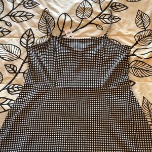 NWT Plaid Express Spaghetti Strap Dress